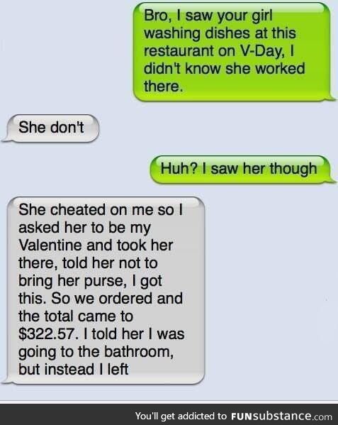 Cheating on restaurant
