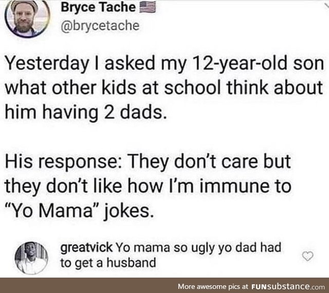 Rare dad mom joke