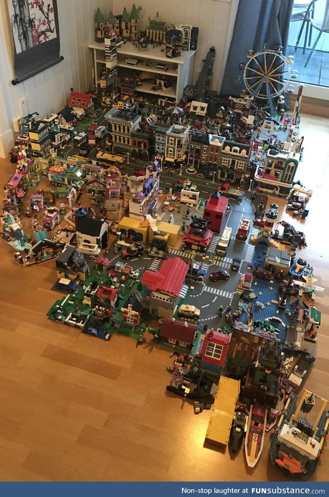 This LEGO town