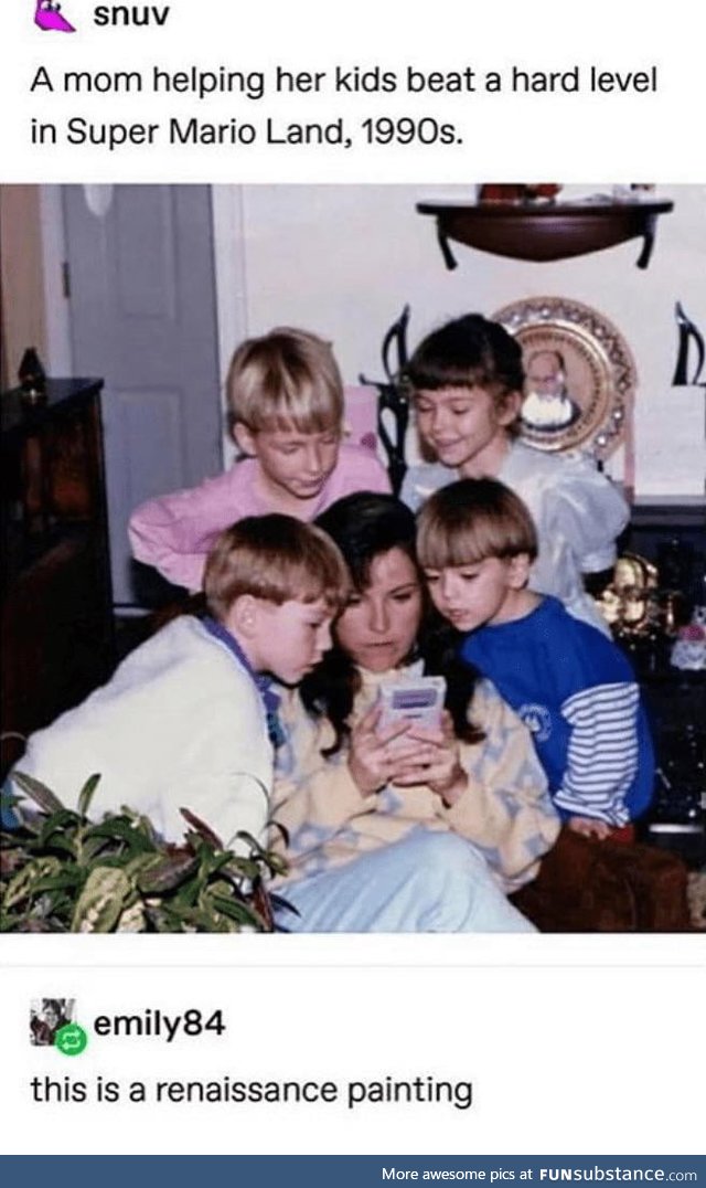 Wholesome mom in 1990s