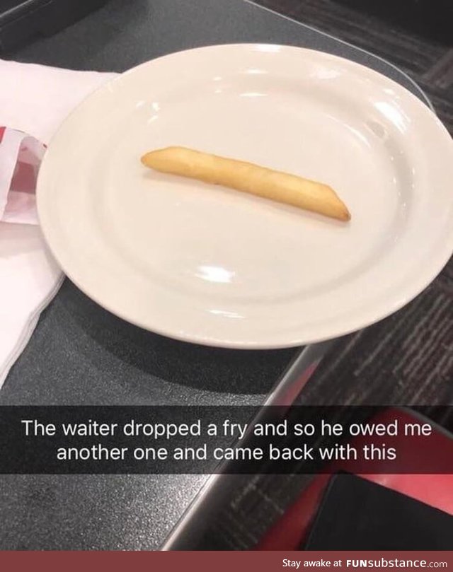 Wholesome waiter