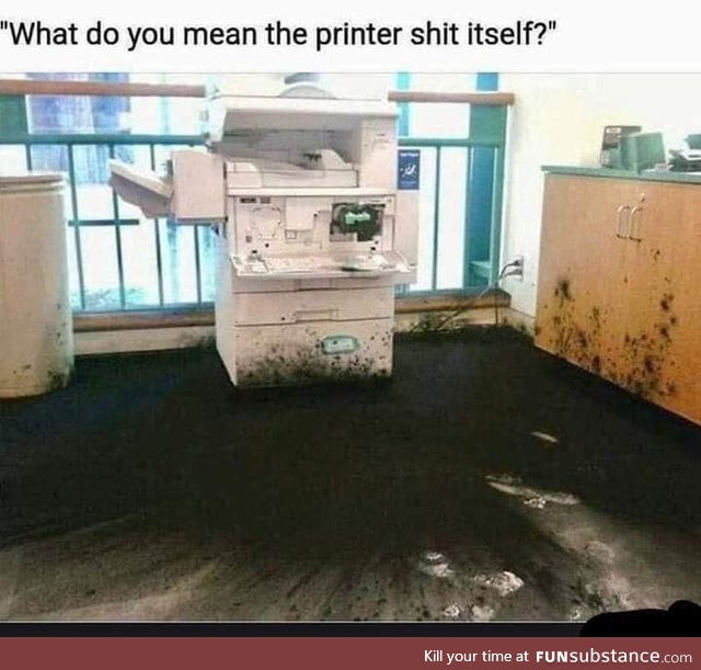 Cleanup in the printer aisle!