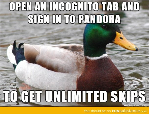 Hate pandora's limited skips? Follow this piece of advice