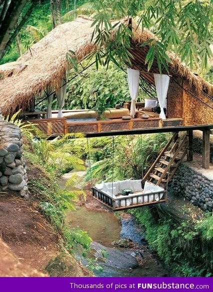 A resort spa treehouse in Bali