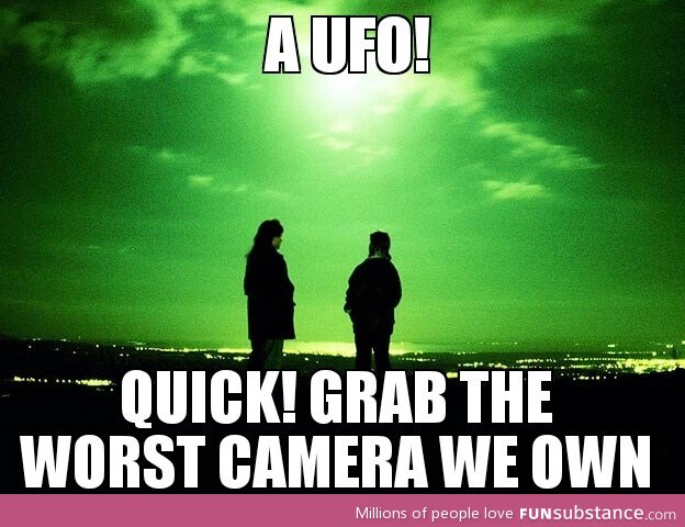 Every time someone 'sees a UFO'