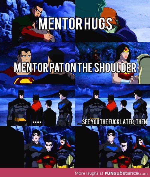 Batman doesn't do hugs