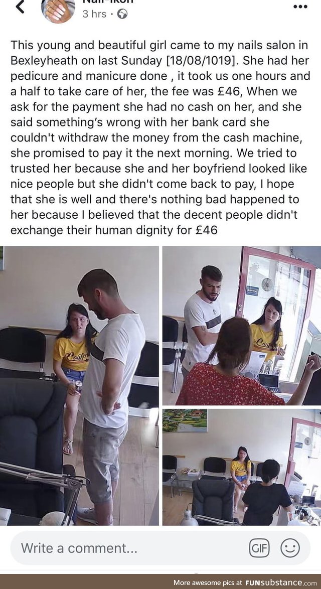 People don't exchange their human dignity for &pound;46