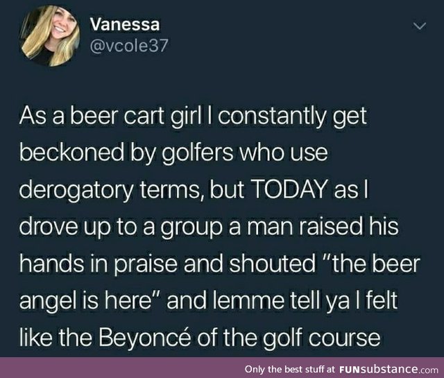 Beer, golf and a girl