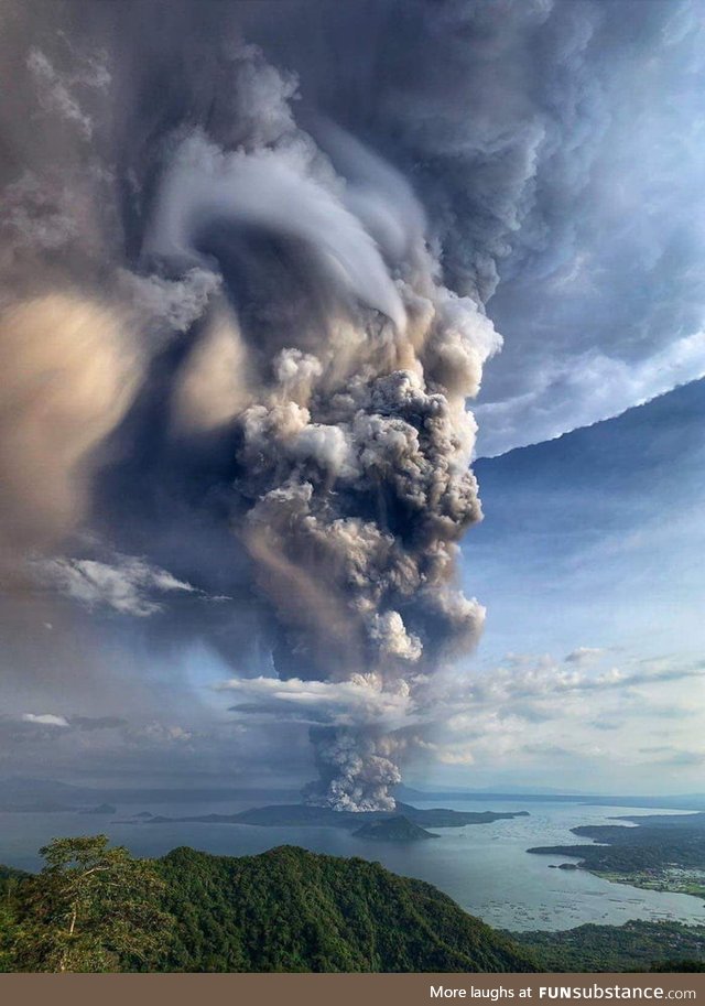 Taal volcano, Philippines - January 12, 2020