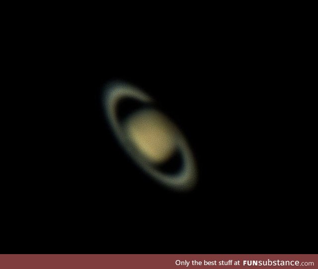 My first Saturn's picture. It's not hubble but I am happy with it :D