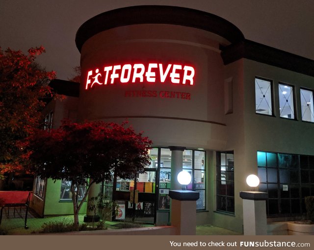Fatforever is an interesting name for a gym