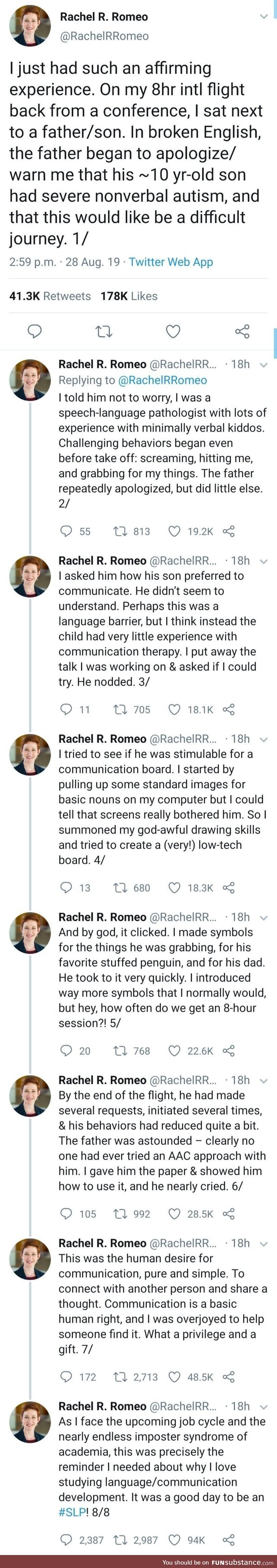 Airplane Talk with Rachel Romeo