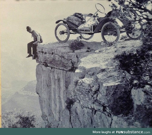 Grand Canyon drive-in, circa 1912