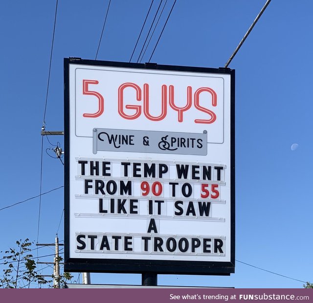 New sign at my local liquor store