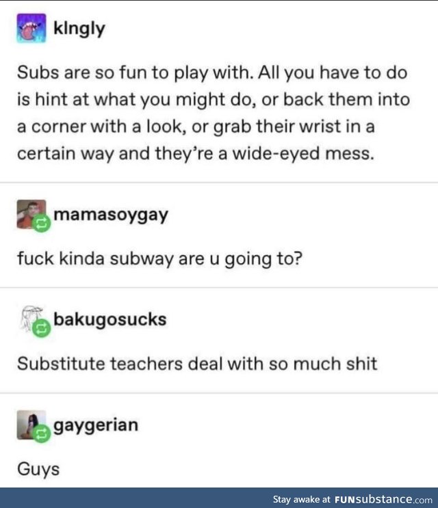 Those poor Subway workers