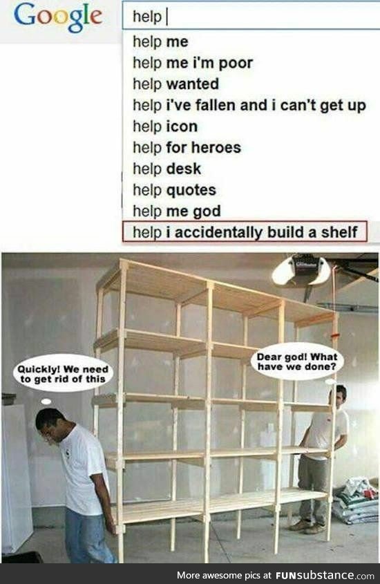 I only have myshelf to blame