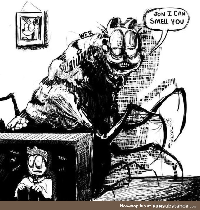 Give me your best cursed Garfield pic's