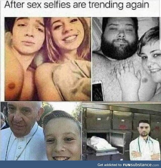 After sex selfies are a thing again.