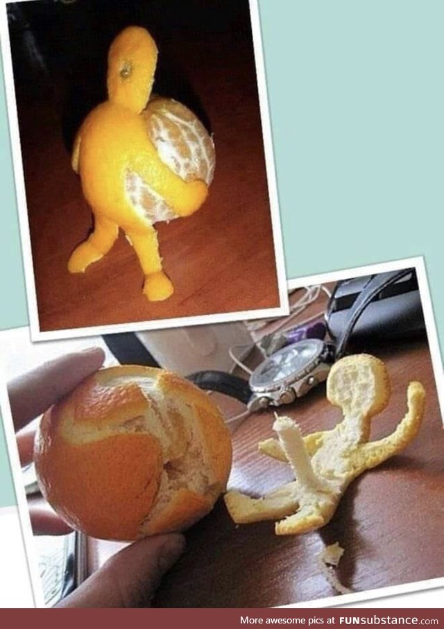 Just an orange peel