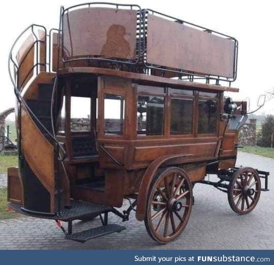 This horse-drawn bus from the 1890s