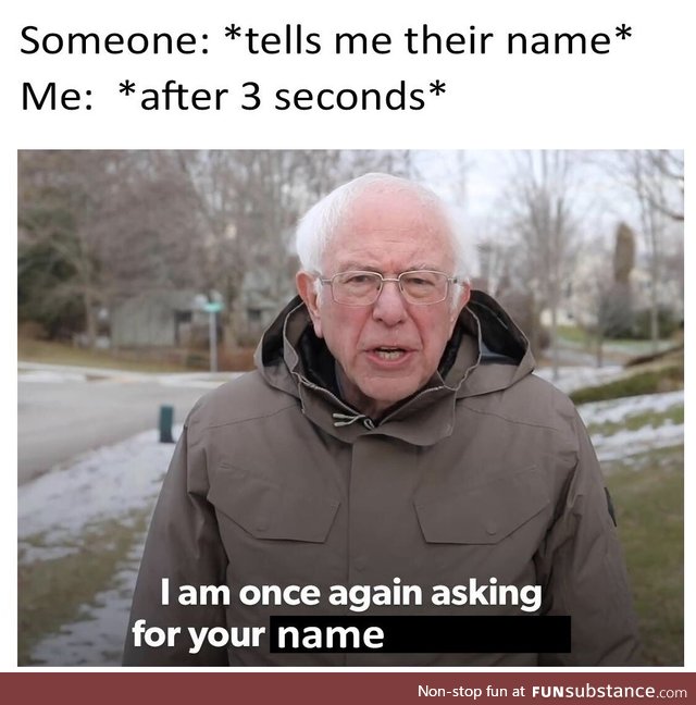 Once Again Asking For Your Name