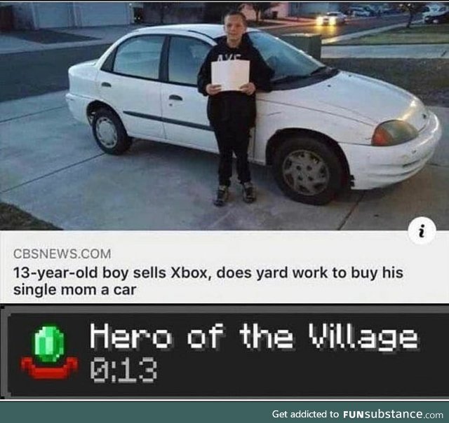 Careful he's a hero!