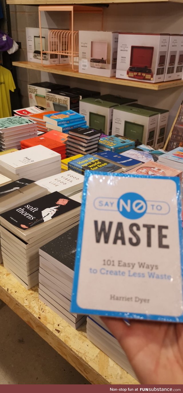 The only book in the store that's wrapped in plastic is this one.