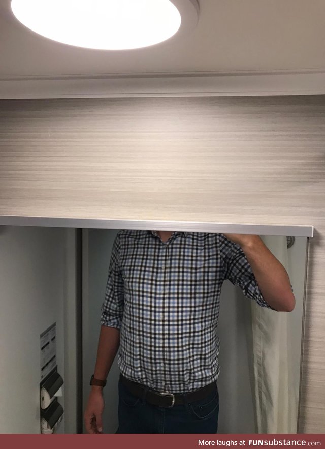 My 6'3" boyfriend was sent to Japan for work. He sent me this when he got to his