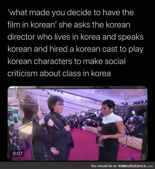Why Korean man make Korean movie?!?