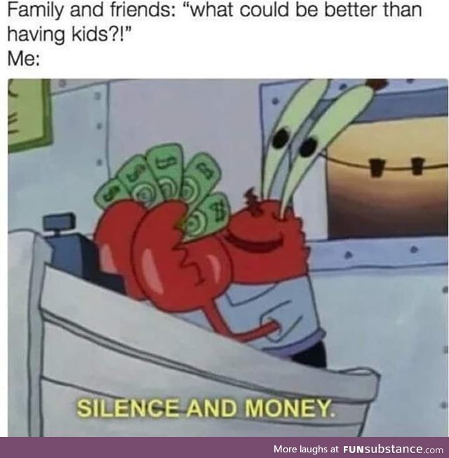 Silence and money
