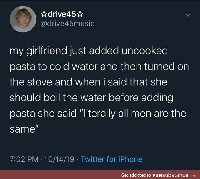 When cook pasta