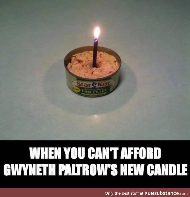 I couldn't afford a Gwyneth Paltrow candle so I had to make do