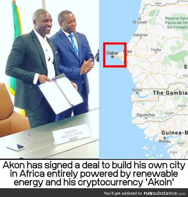 Akon Building Cryptocurrency City in Senegal