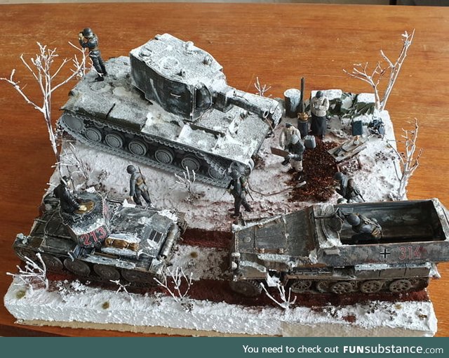 My first World War 2 diorama, any fellow modelers out there?