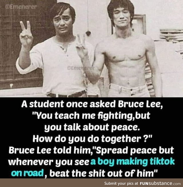 Bruce lee preserving the tradition of 