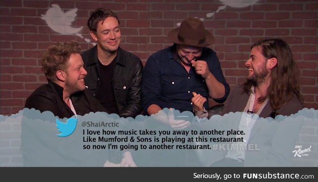 Mean Tweet for Mumford and Sons