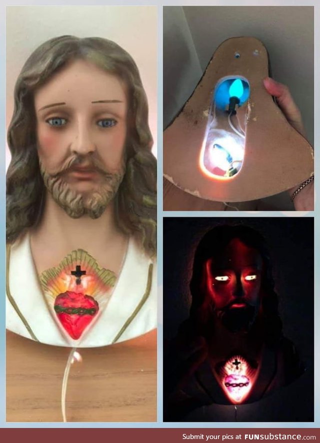 Sweet dreams with this Jesus lamp