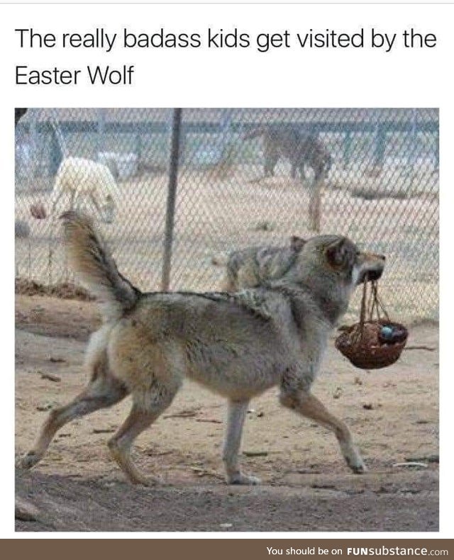 The Easter Wolf is still a Good Boi