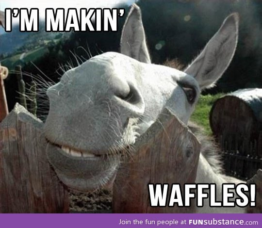 Makin' waffles