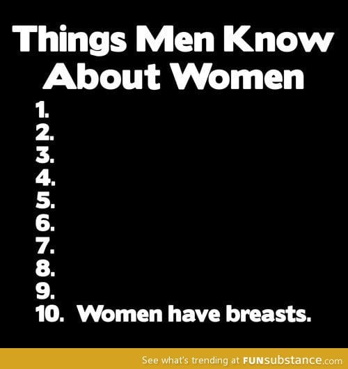What men know about women