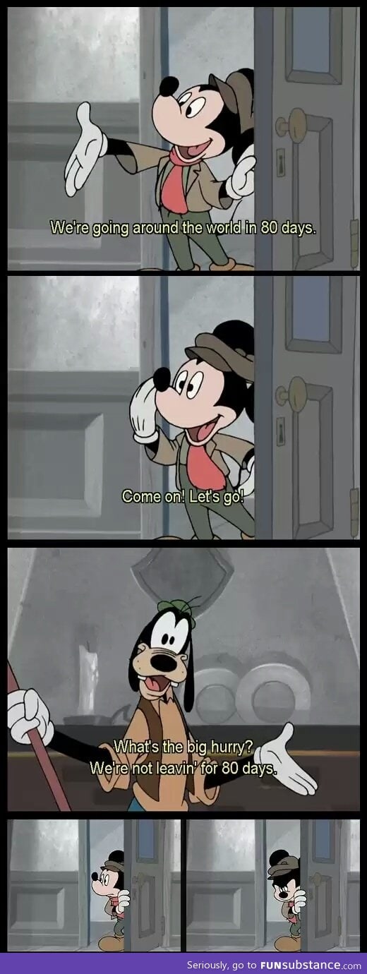 Mickey had enough