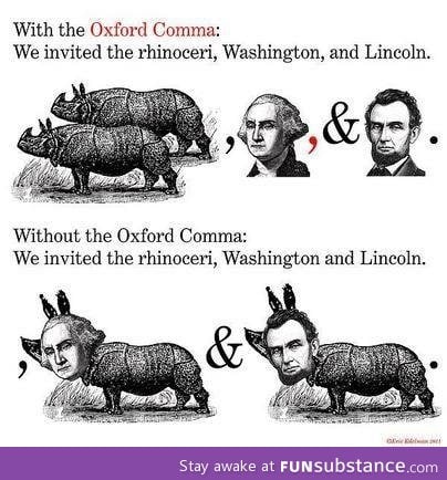 Importance of the oxford comma