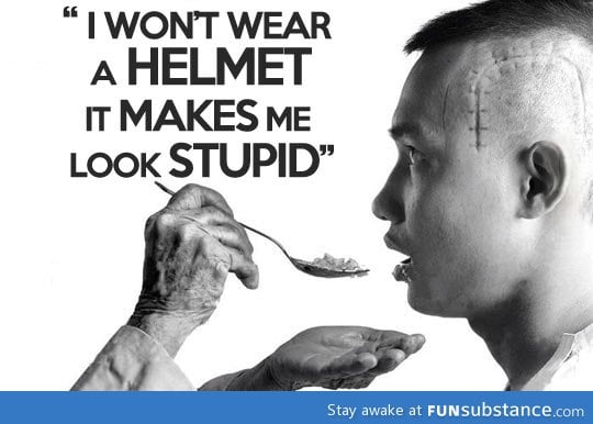 The consequences of not wearing a helmet