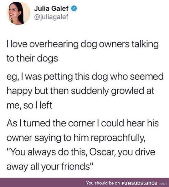 Do you talk to your dog ?