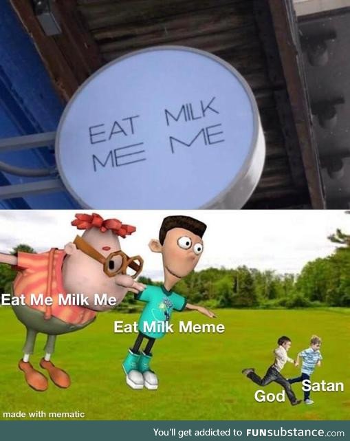 Too bad my milk's fuϲkin HARD