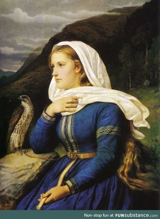 Ingeborg by Peter Nicolai Arbo, Norwegian painter, 1868