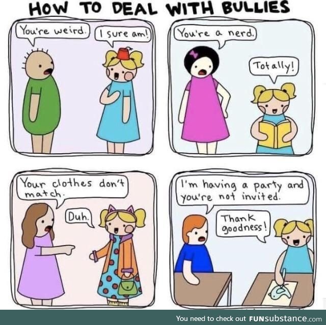 How to deal with bullies 101