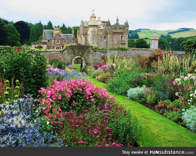 Abbotsford House, Melrose, Roxburghshire, Scottish Borders, Scotland