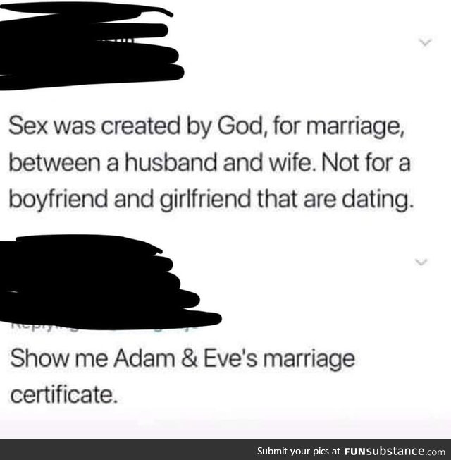 Not a believer in premarital sex clearly