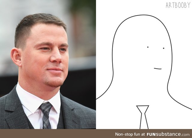 Just finished a portrait of Channing Tatum. I did my best! Happy Birthday, Channing!